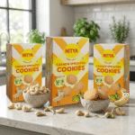 NITYA's Cashew Sprouted Cookies – Healthy, Fiber-Rich Crunchy Snack - 100g - Image 2