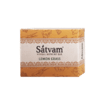 Satvam Herbal Bathing Bar - LEMON GRASS - Image 3