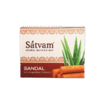 Satvam Sandal Herbal Bathing Bar - 75g - Image 3